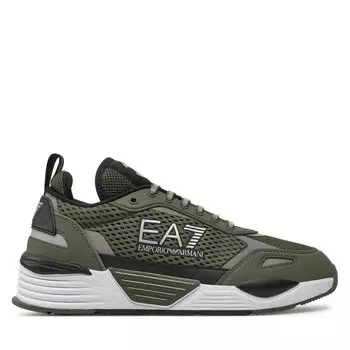 Кроссовки EA7 Emporio Armani X8X159 XK379 T665 Beetle+Black+Silver, зеленый