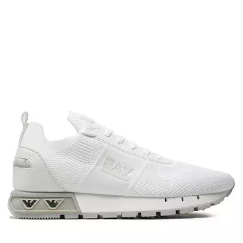 Кроссовки EA7 Emporio Armani X8X171 XK373 T652 White+Glacier Grey, белый