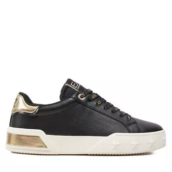 Кроссовки EA7 Emporio Armani X8X179 XK383 T677 Blk+Light Gold+Off W, черный