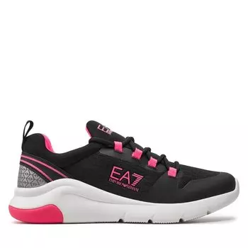 Кроссовки EA7 Emporio Armani X8X180 XK389 M496 Black+Pink Fluo, черный