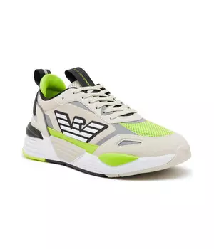 Кроссовки Ea7, серый / салатовый / бежевый