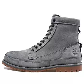 Кроссовки earthkeeper original leather 6 inch boots 'dark grey nubuck' Timberland, серый