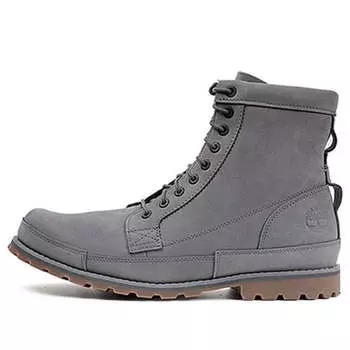 Кроссовки earthkeeper original leather 6 inch wide fit boots 'dark grey nubuck' Timberland, серый