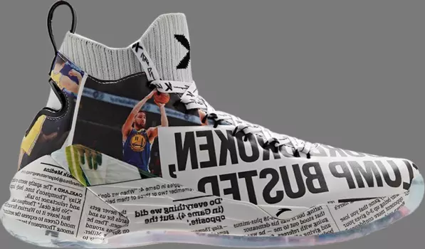 Кроссовки east bay times x kt4 'news paper' Anta, белый