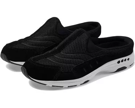 Кроссовки Easy Spirit Traveltime, цвет Black Suede/White