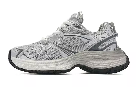 Кроссовки EBLAN Chunky Sneakers Unisex Low-top, серебряный