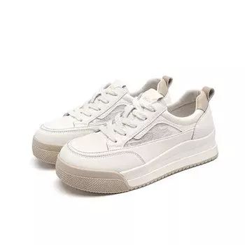 Кроссовки Eblan Mesh Surface Sports Casual (размер 39), белый/бежевый