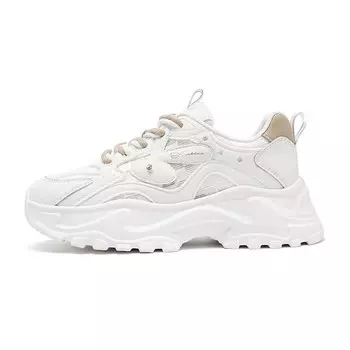 Кроссовки Eblan Thick-soled Mesh Breathable (размер 37), белый/песочный