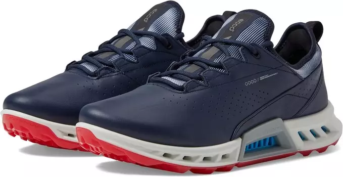 Кроссовки ECCO Golf Biom C4 GORE-TEX Waterproof Golf Hybrid Golf Shoes, цвет Marine Cow Leather