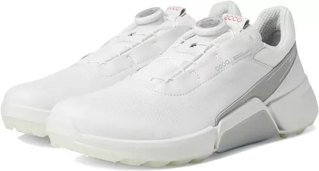 Кроссовки ECCO Golf Biom H4 Boa GORE-TEX Waterproof Golf Hybrid Golf Shoes, цвет White/Concrete Steer Steer Leather/Synthetic