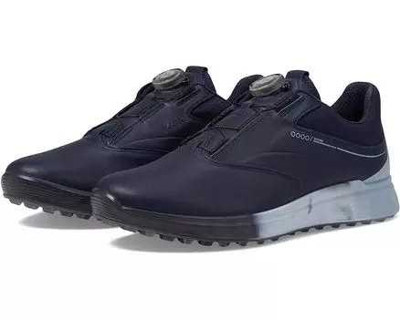 Кроссовки ECCO Golf S-Three Boa GORE-TEX Waterproof Golf Hybrid Golf Shoes, цвет Night Sky
