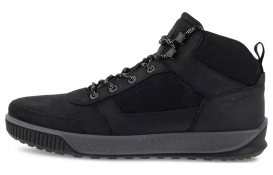 Кроссовки ecco Lifestyle Shoes Men High-top Black, черный