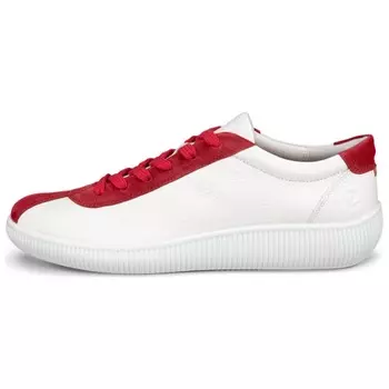 Кроссовки ecco Lifestyle Shoes Men Low-top White/Red, белый/красный