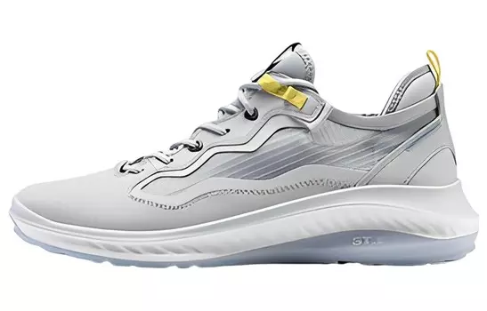 Кроссовки ecco Lifestyle Shoes Men Low-top Concrete Gray, серый