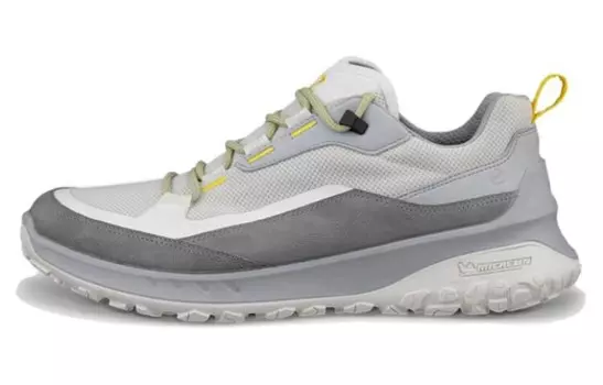 Кроссовки ecco Lifestyle Shoes Men Low-top Gray/White, серый/белый