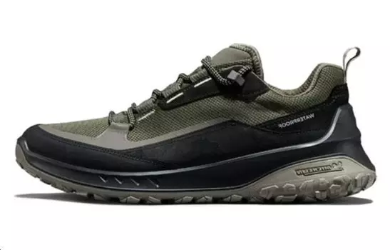 Кроссовки ecco Otto Series Lifestyle Shoes Men Low-top Green, черный/хаки