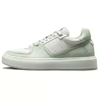 Кроссовки ecco Skateboarding Shoes Women's Low-top Matcha Green/gray-white, зеленый