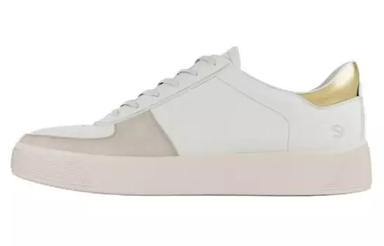 Кроссовки ecco Skateboarding Shoes Women's Low-top White Pink, розовый