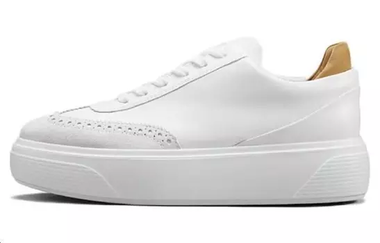 Кроссовки ecco Skateboarding Shoes Women's Low-top White, белый