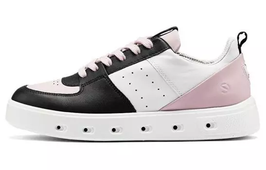 Кроссовки ecco Skateboarding Shoes Women's Low-top Black/Pink, черный/розовый