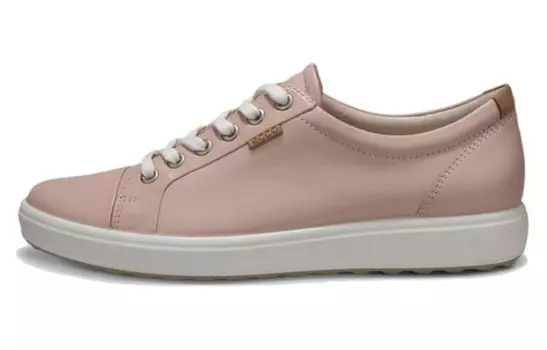 Кроссовки ecco Skateboarding Shoes Women's Low-top Even Pink, розовый