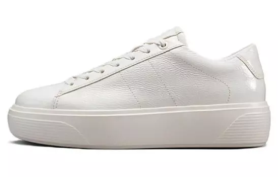 Кроссовки ecco Skateboarding Shoes Women's Low-top Lime Gray, серый