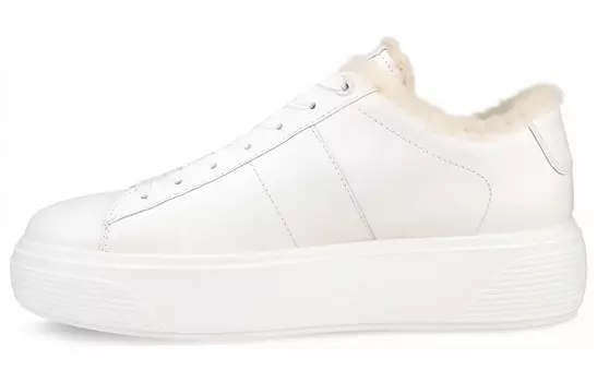 Кроссовки ecco Skateboarding Shoes Women's Low-top White, белый