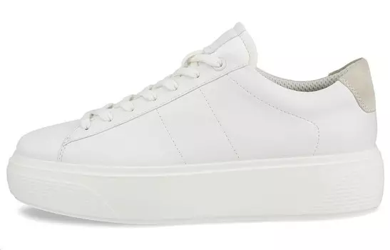 Кроссовки ecco Skateboarding Shoes Women's Low-top White, белый