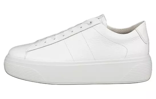 Кроссовки ecco Skateboarding Shoes Women's Low-top White, белый