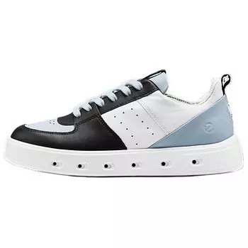 Кроссовки ecco Skateboarding Shoes Women's Low-top Black White Blue, черный