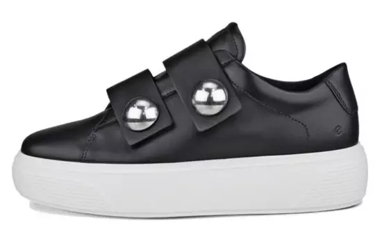 Кроссовки ecco Skateboarding Shoes Women's Low-top Black, черный
