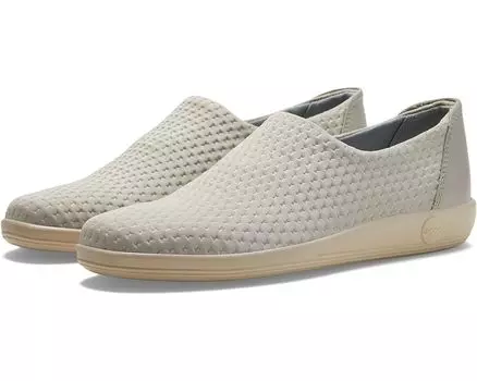 Кроссовки ECCO Soft 2.0 Slip-On Sneaker, цвет Gravel/Gravel