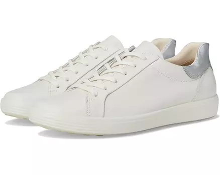 Кроссовки ECCO Soft 7 Easy Slip Sneaker, цвет White/Pure Silver