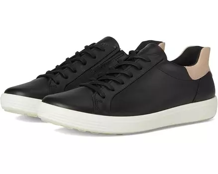 Кроссовки ECCO Soft 7 Easy Slip Sneaker, цвет Black/Rose Dust