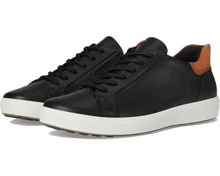 Кроссовки ECCO Soft 7 Easy Slip Sneaker, цвет Black/Cognac