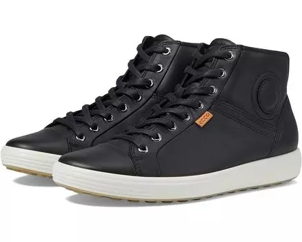 Кроссовки ECCO Soft 7 High Top, цвет Black/Black