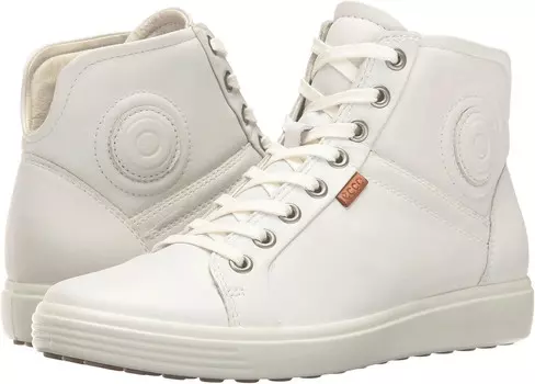 Кроссовки ECCO Soft 7 High Top, цвет White/White
