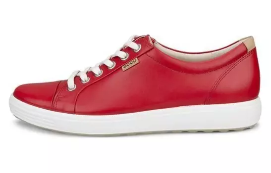 Кроссовки ecco Soft 7 Skateboarding Shoes Women's Low-top Red, красный