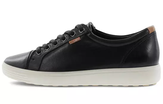 Кроссовки Ecco Soft 7 Stylish Skateboarding, черный/белый