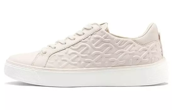 Кроссовки ecco Street Fun Break Stylish Skateboarding Shoes Women's Low-top Beige, бежевый