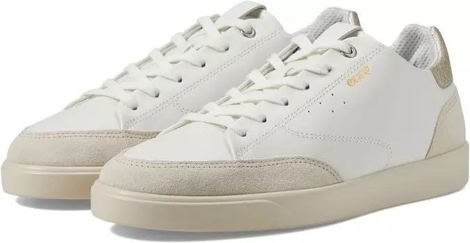 Кроссовки ECCO Street Lite Court Sneaker, цвет Limestone/White/Pure Gold
