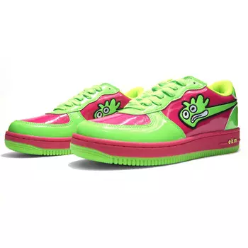 Кроссовки EKM Skateboarding Shoes Unisex Low-top Rose Red, зеленый