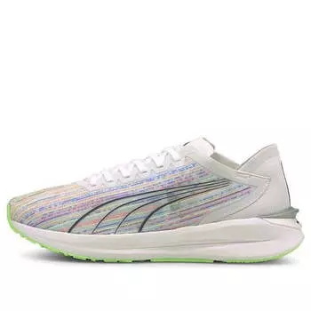 Кроссовки electrify nitro spectra sneakers white/green Puma, белый