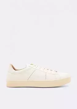 Кроссовки ELEVENTY Leather sneakers, белый