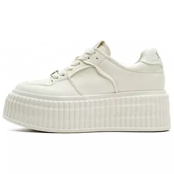 Кроссовки ELLE Skateboarding Shoes Women's Low-top, белый