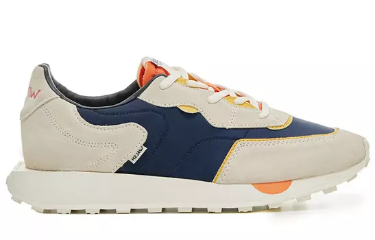 Кроссовки Emerald Running унисекс с низким верхом бежево-синие Norman Walsh