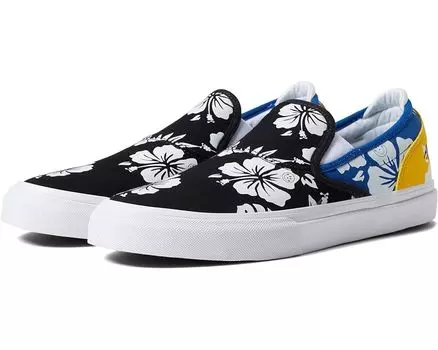 Кроссовки Emerica Wino G6 Slip-On, цвет Vegan Aloha Black/Royal/Gold