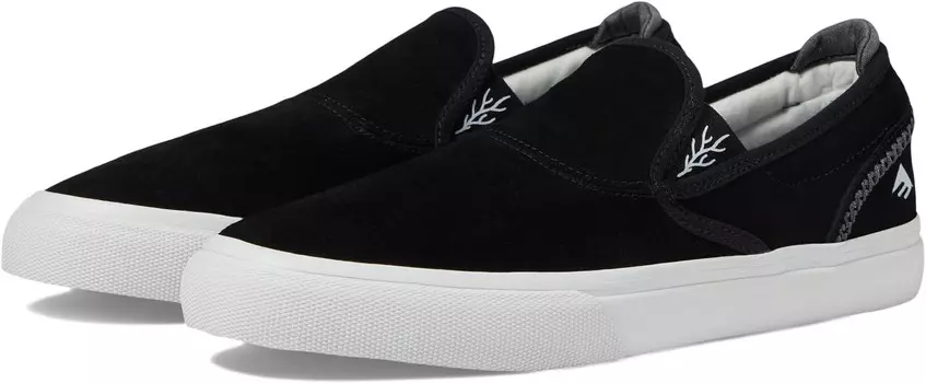 Кроссовки Emerica Wino G6 Slip-On, цвет Black/White/White