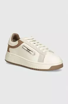 Кроссовки Emporio Armani, бежевый