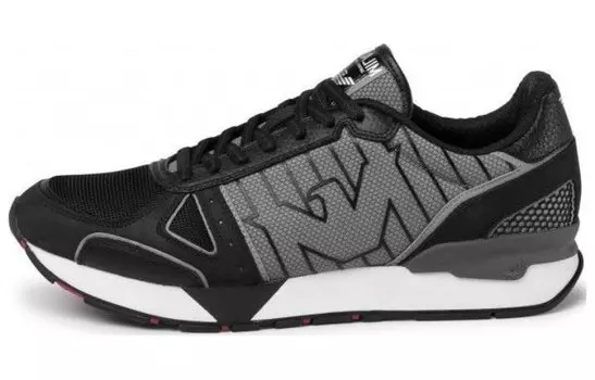Кроссовки EMPORIO ARMANI EA7 Lifestyle Shoes Men Low-top Black, черный